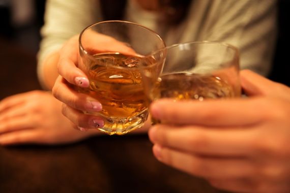 ウイスキーで乾杯