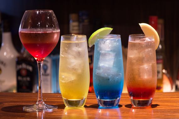 見た目も綺麗なカクテル